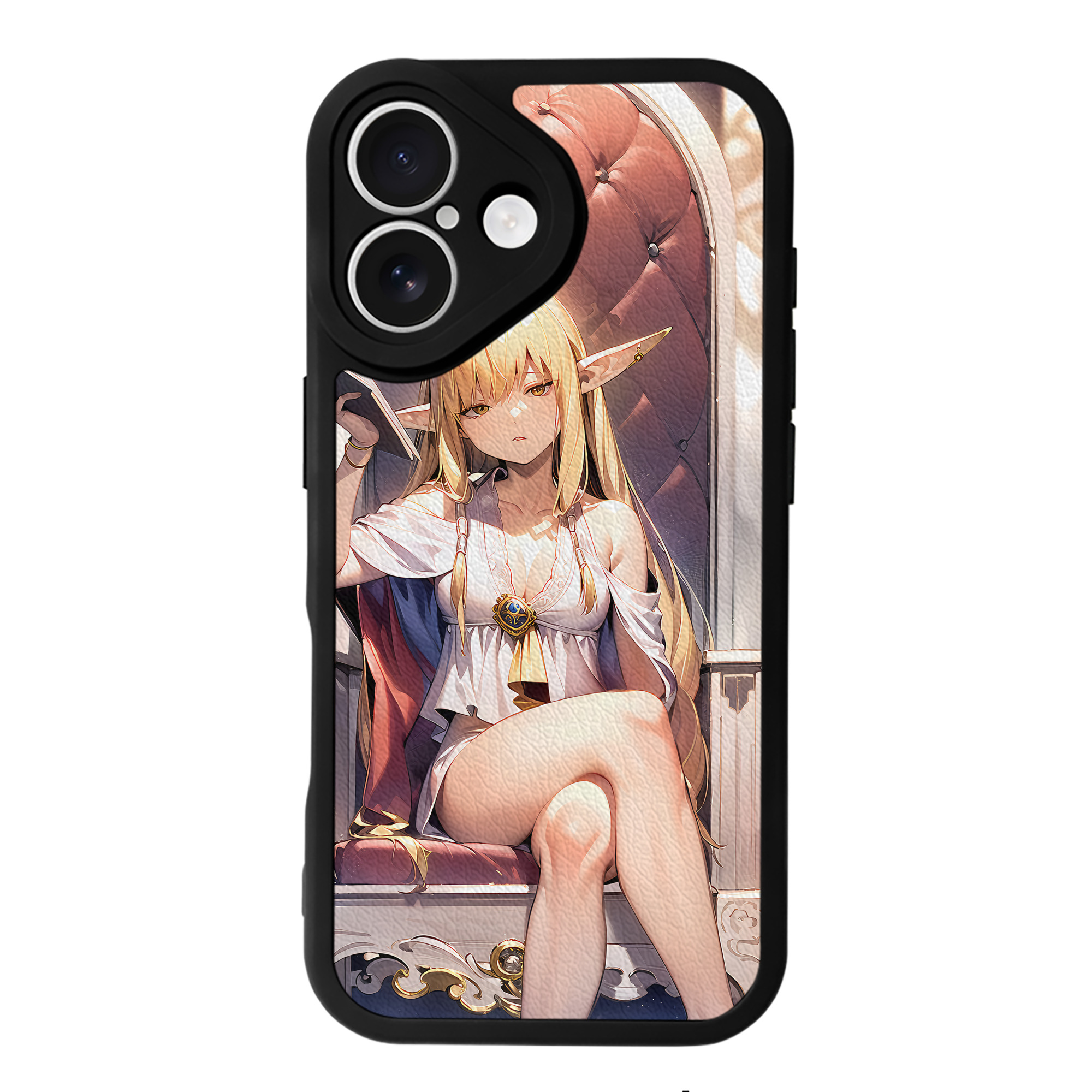 （画像用） 葬送のフリーレン Frieren 【iPhone 16シリーズ対応】シリコンスマホケース（レザー調） 材質：シリコン